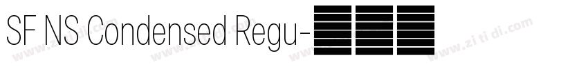 SF NS Condensed Regu字体转换 SF NS Condensed Regu字体转换